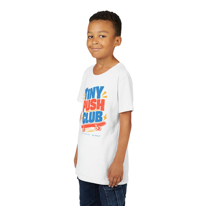 BUTR Tiny Push Club Kids Skate T-Shirt | Beginner Friendly Family Skater Tee