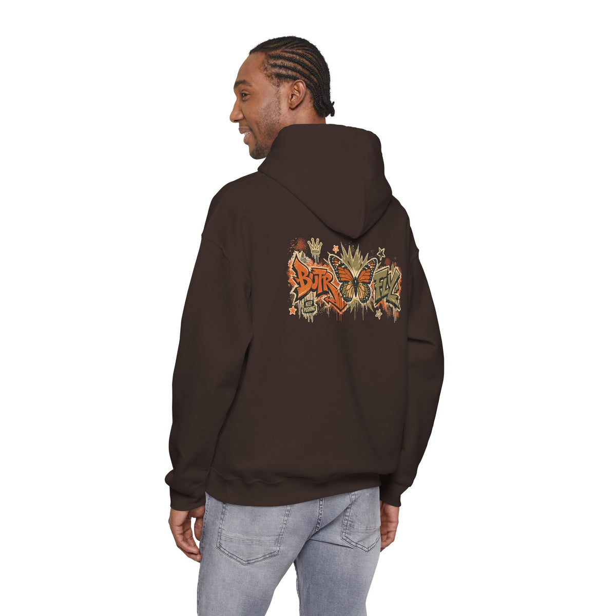 BUTR 'Butrfly' Graffiti Hooded Sweatshirt
