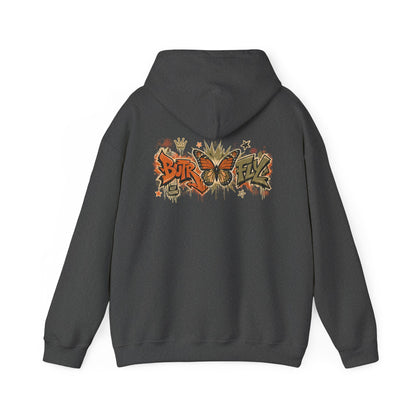 BUTR 'Butrfly' Graffiti Hooded Sweatshirt