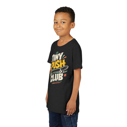 Tiny Push Club Black | Kids Skateboarding T-Shirt | BUTR