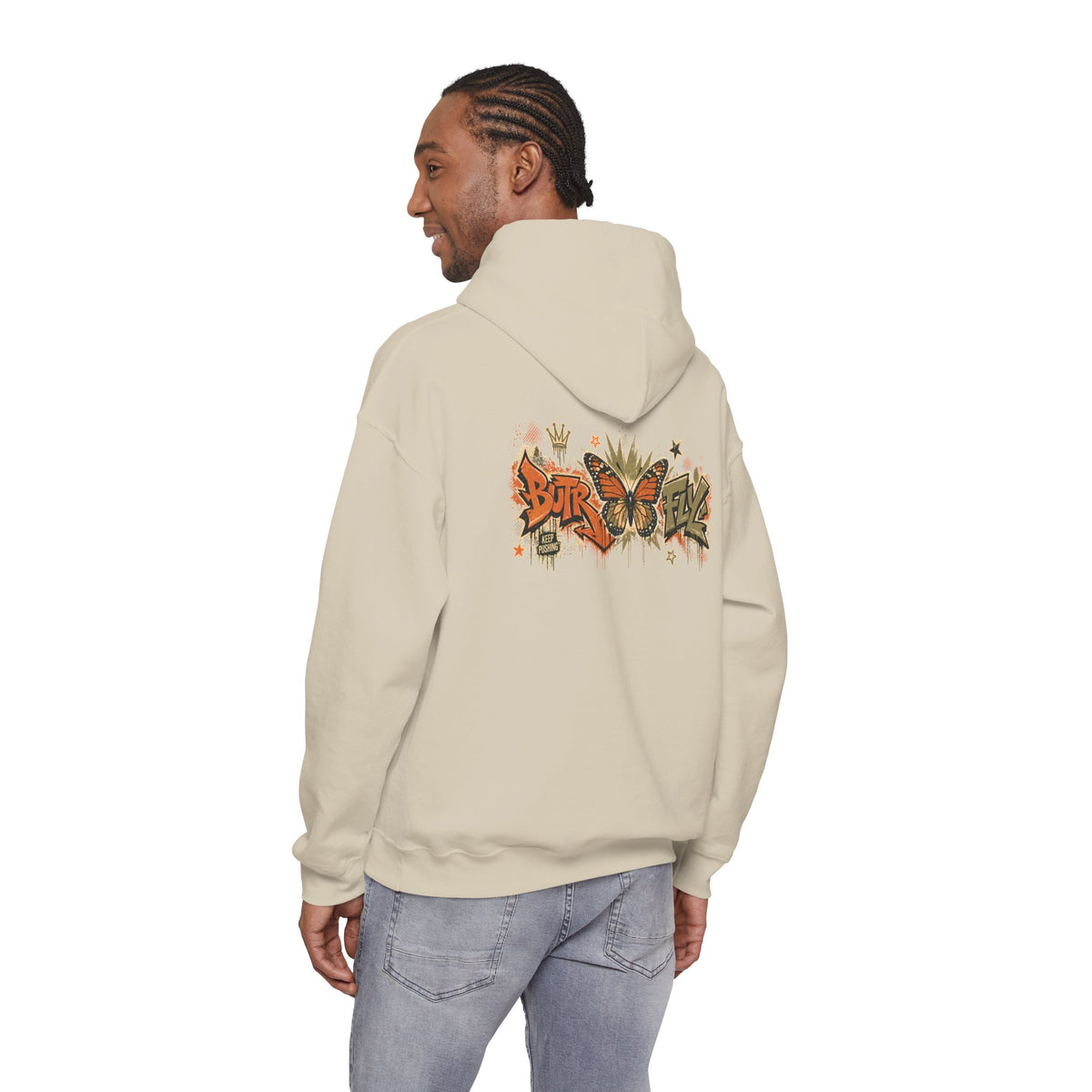 BUTR 'Butrfly' Graffiti Hooded Sweatshirt