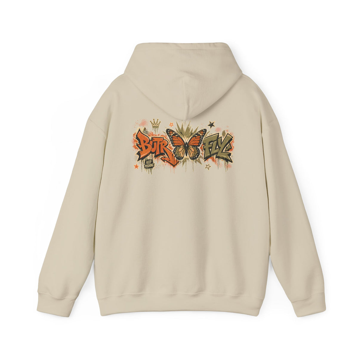 BUTR 'Butrfly' Graffiti Hooded Sweatshirt