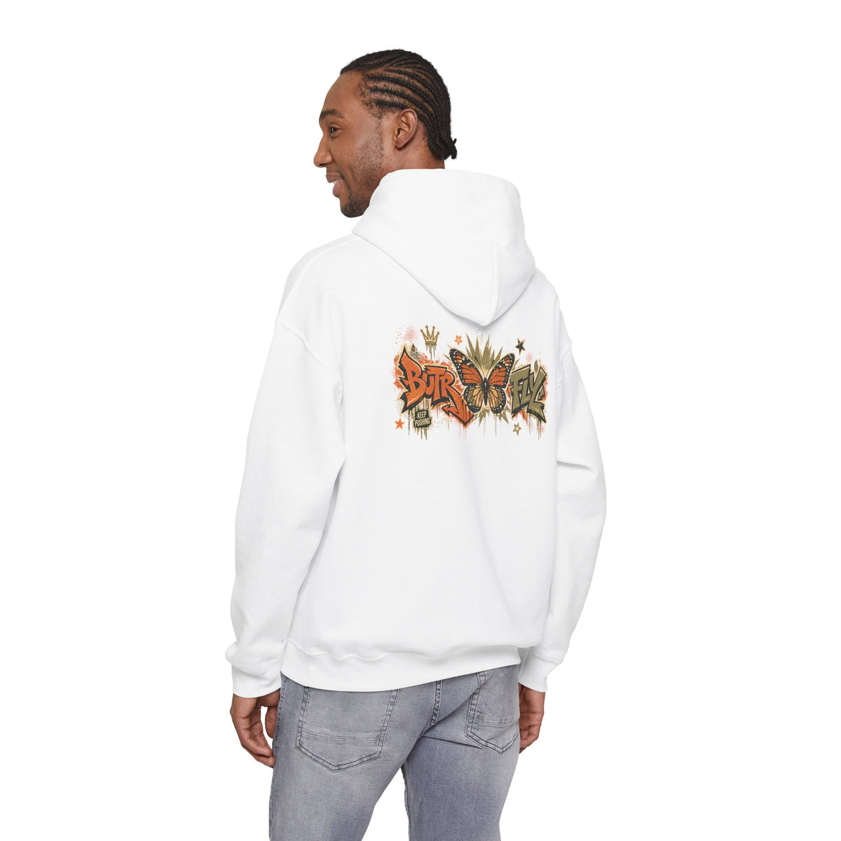 BUTR 'Butrfly' Graffiti Hooded Sweatshirt