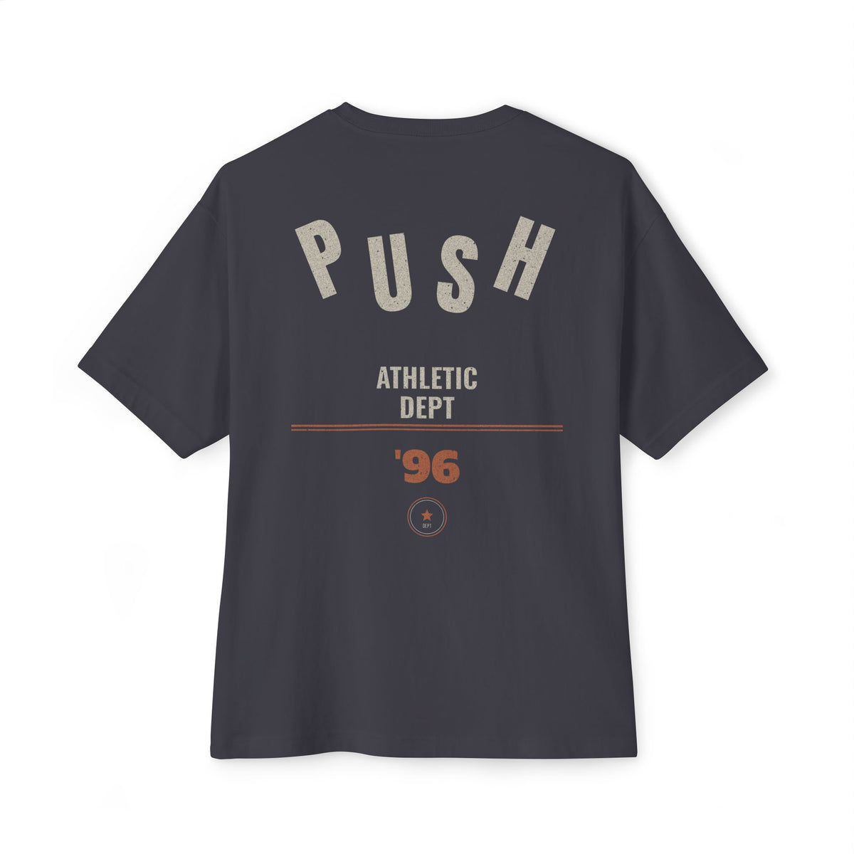 BUTR Push Athletic Dept '96 Varsity Skate T-Shirt | Retro 90s Collegiate Graphic Tee