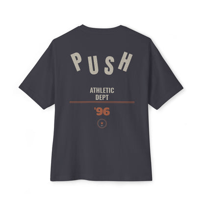 BUTR Push Athletic Dept '96 Varsity Skate T-Shirt | Retro 90s Collegiate Graphic Tee