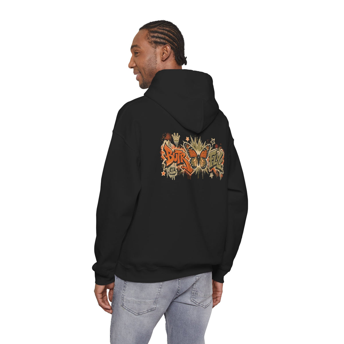 BUTR 'Butrfly' Graffiti Hooded Sweatshirt
