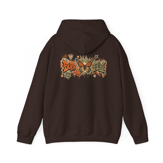 BUTR 'Butrfly' Graffiti Hooded Sweatshirt